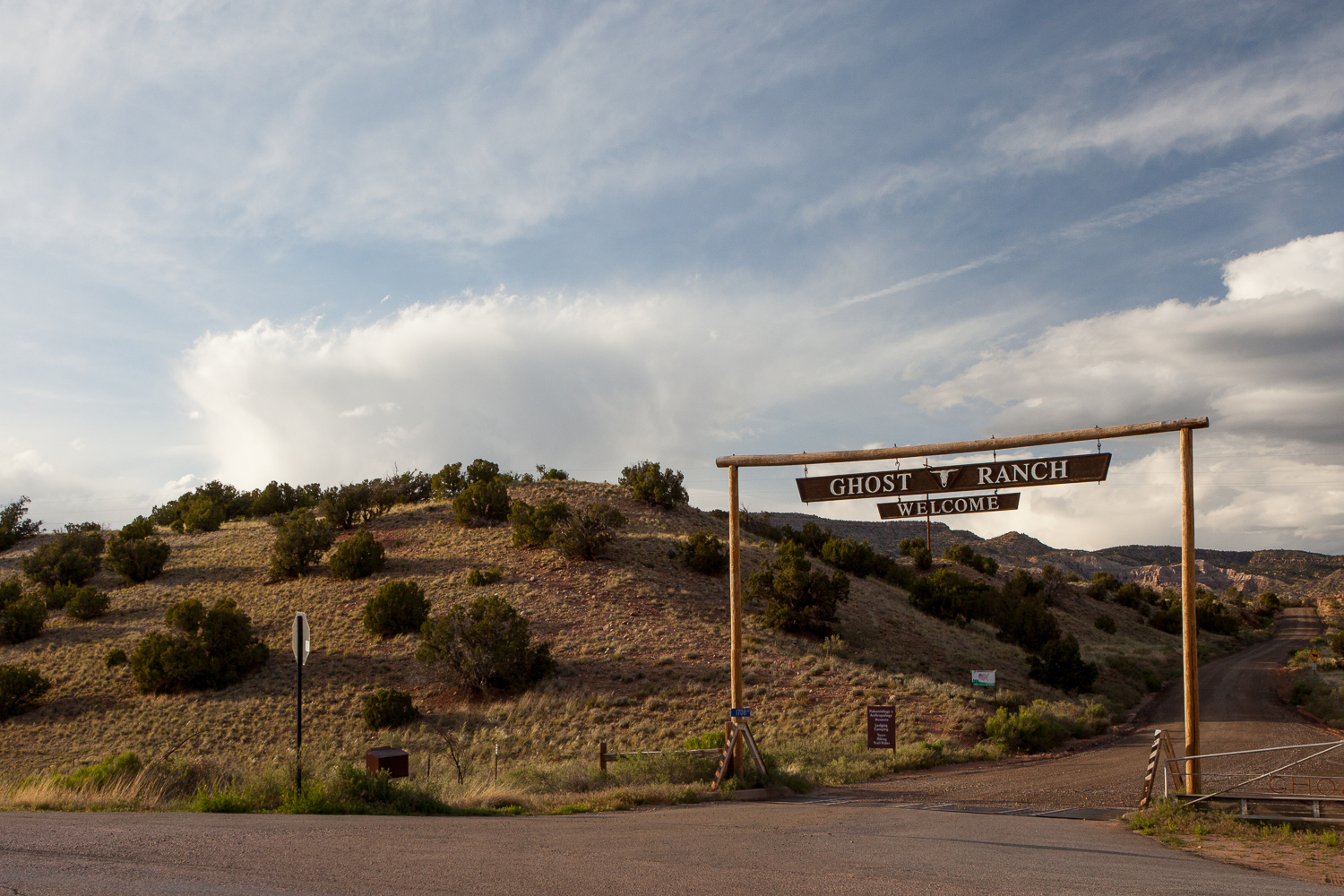 Ghost Ranch Gate Skull