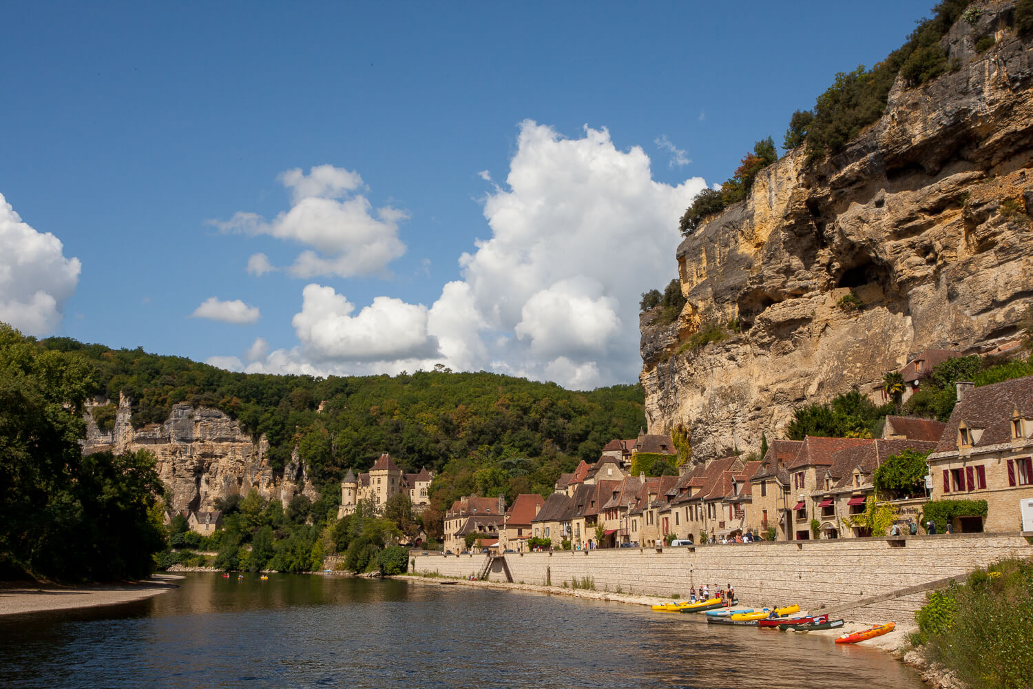 View of La Roque de Gageac from the Dordogne River