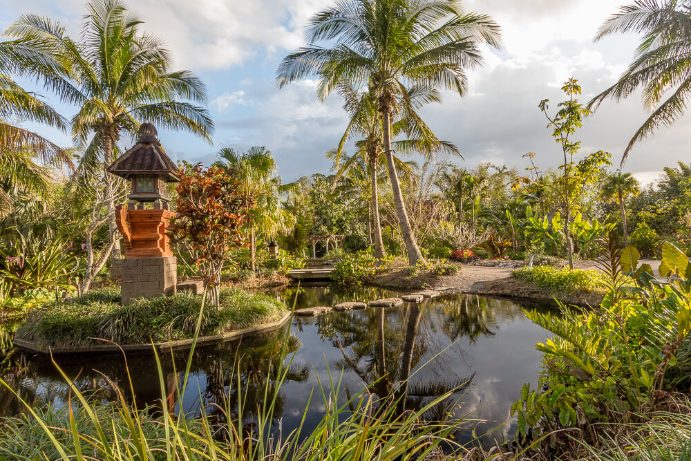 Balinese shrine Naples Botanical Garden 